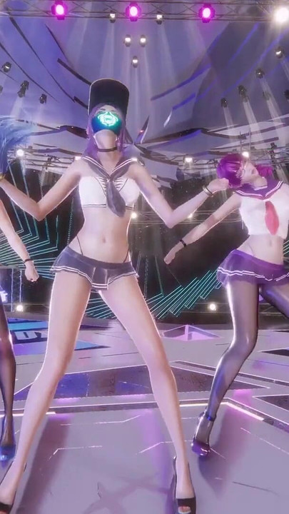 MMD SECRET NUMBER - WHO DIS Ahri Akali Seraphine Kaisa Evelynn Sexy Kpop Dance League of Legends Hentai Uncensored 4K 60FPS | Clip 1