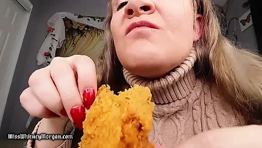 Miss whitney morgan: Gebratenes huhn isst Asmr