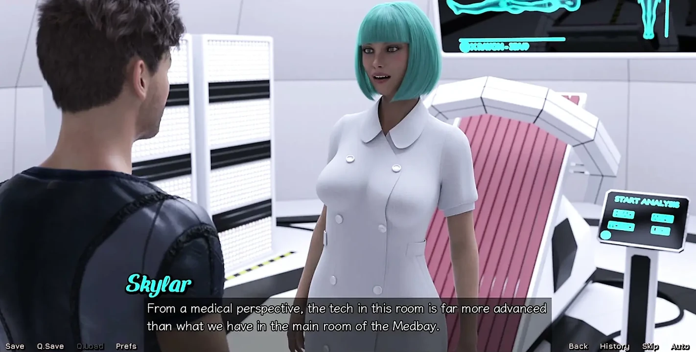 Stranded in Space - Blue Haired MILF Want Threesome with Me & Hot Busty Doctor
