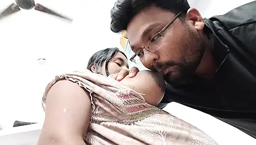 Hot Devar and bhabhi romantic hot video - desi village bhabhi beautiful nipple boobs suking video part-2