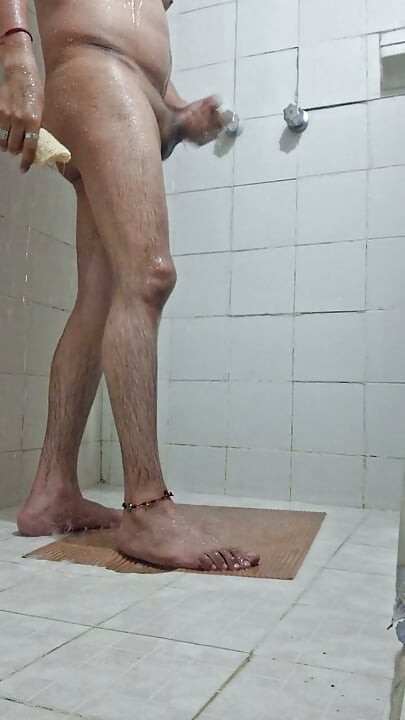 Entspannen sie sich in der dusche