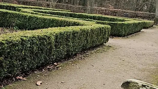 and eager to show off in the park