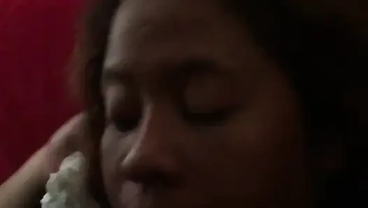 Erstaunlicher indonesischer Schwanzblowjob
