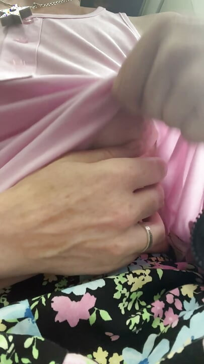 Think I got caught playing with my boobs, belly & bush on the bus! Either that, or two guys recognised me!