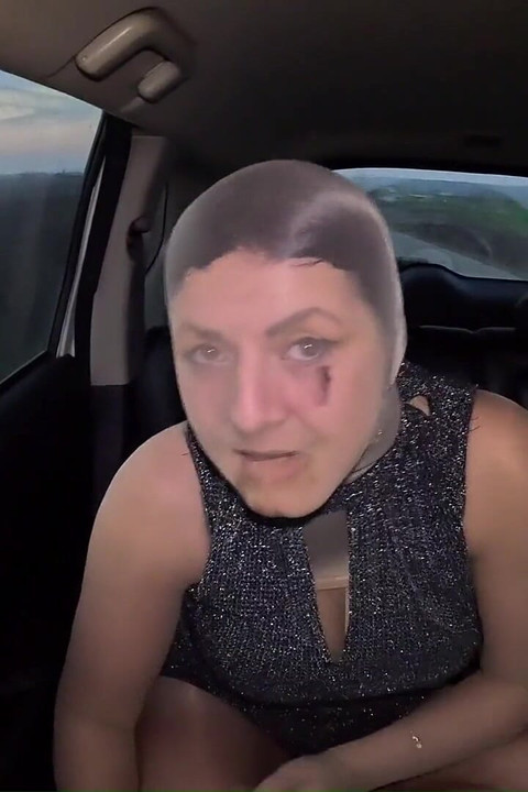 Risky Trip in Full Pantyhose Encasement Nylon Doll in the Car Ep. 336