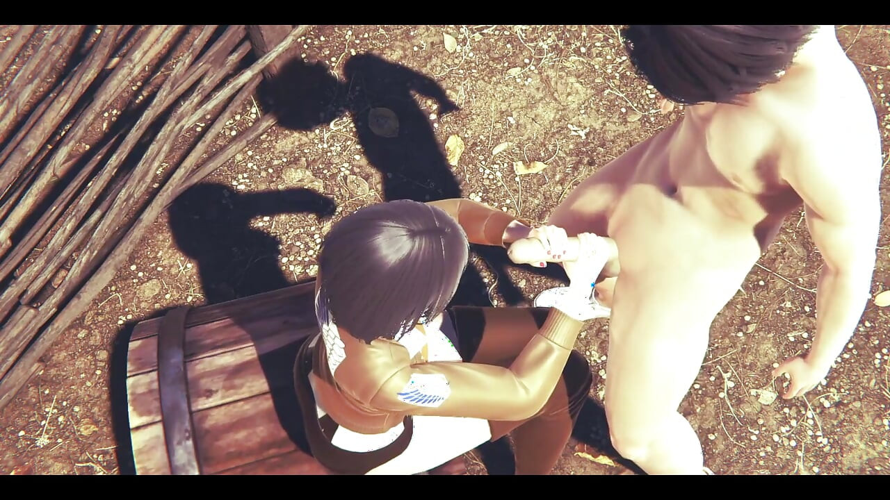 On taitans hentee - Mikasa apne chehre par viry ke sath hathon se chudaee karti hai aur dildo ka upyog karti hai - mnga enime japani eshiyaee khel porn