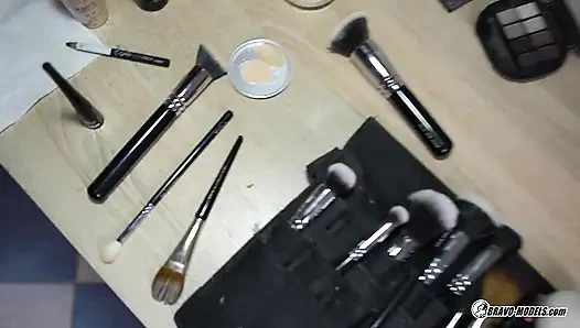 Elena vega - video cosplay vr di belakang panggung