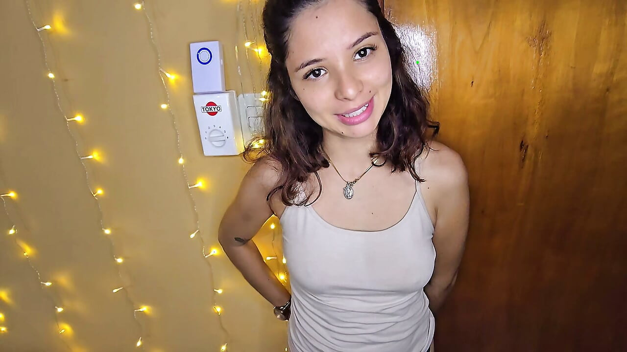 Cheating girlfriend hides her lover in the closet while her husband fucks her and her lover watches her get fucked