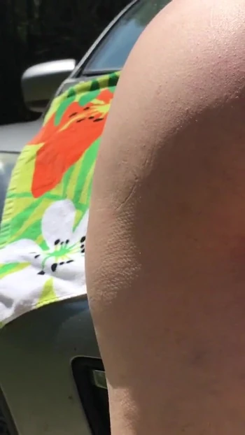 Powerful moment from "Cumshot Facial with HOT Blowjob & Fucking to the Beach"