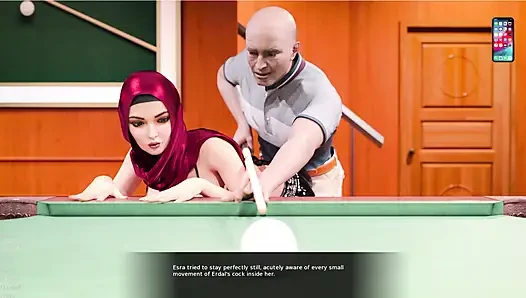 Esra in Istanbul 8 Esra spielt pool und es wird sehr heiß