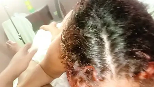 Bbw tante berbokong besar menghisap kontol