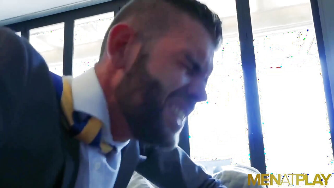 MENATPLAY suited Latino Hector De Silva anal fucks Axel Max