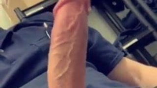 Masturbating Hands-free Big Cock Cum HUGE LOAD