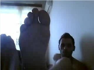 Hetero-Typen Füße vor Webcam # 201