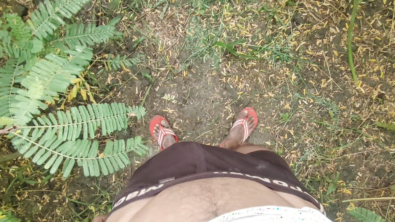 Horny Boy Masturbation in Outdoor and Cumshot