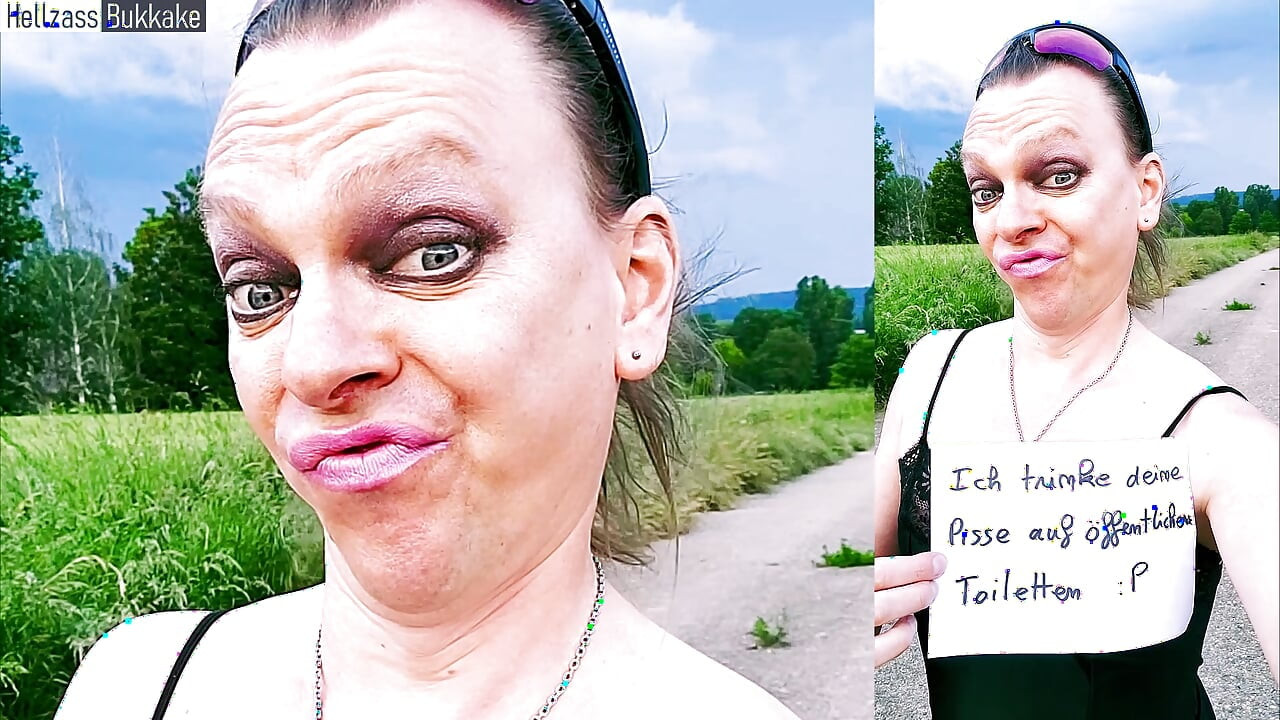 I am a walking urinal; I like to drink the urine of heterosexual men in public toilets by standing between the urine