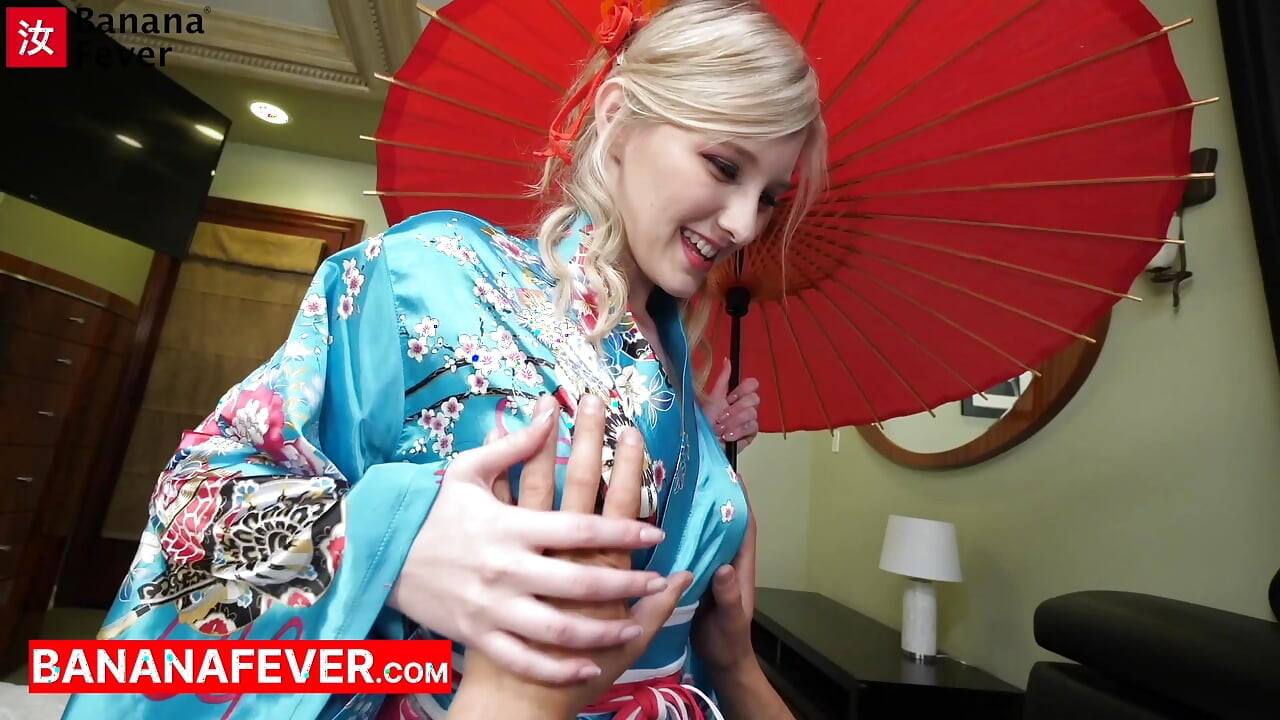 Kimono-Clad American Bombshell: Melody Marks' Forbidden Creampie with Mature Japanese Sensei