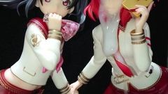 Yazawa nico & nishikino maki figura bukkake