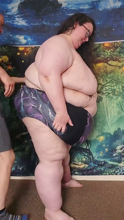 SSBBW Fat Goddess Swimwear Try on