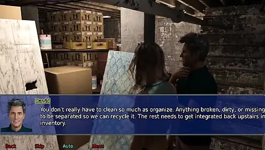 The office wife #19 - Stevie cum all over Stacy's skirt.