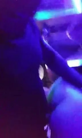 Slutty latina taking dick at club while bf in the bathroom