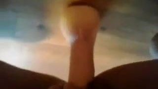 Chubby pussy cums on her sex toy - MC