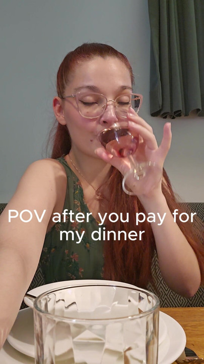 POV You Pay For Dinner And I Thank You In The Restroom - Redhead POV