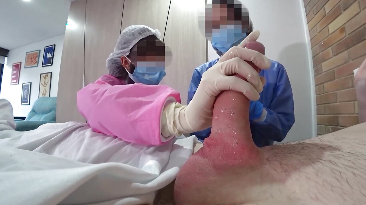 TWO NURSES decided to try out my NEW DICK in practice in Hospital