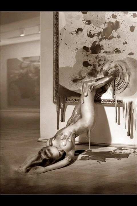 Secretly Aroused in Retro Monochrome 3183
