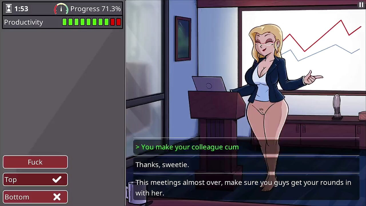 Barely Working: Busty New Hire Candace Gangbanged by the Whole Office