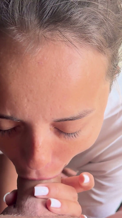 One Sweet Moment Ends with the Dick in Her Puffy Cheek
