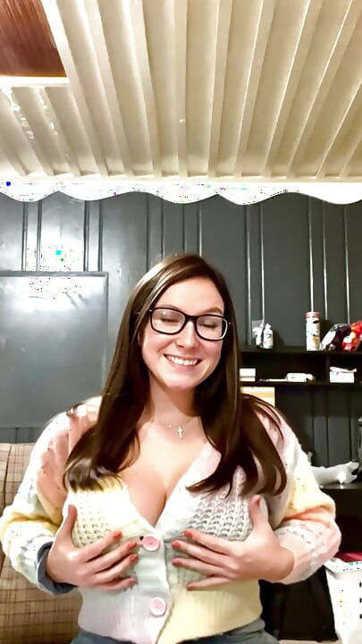 My 36f owner demanded I play with my boobs at home and in public in fetish sweaters. I gladly obeyed her massaging my big tits