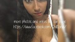 Desi Indian NRI showing her  big boobs