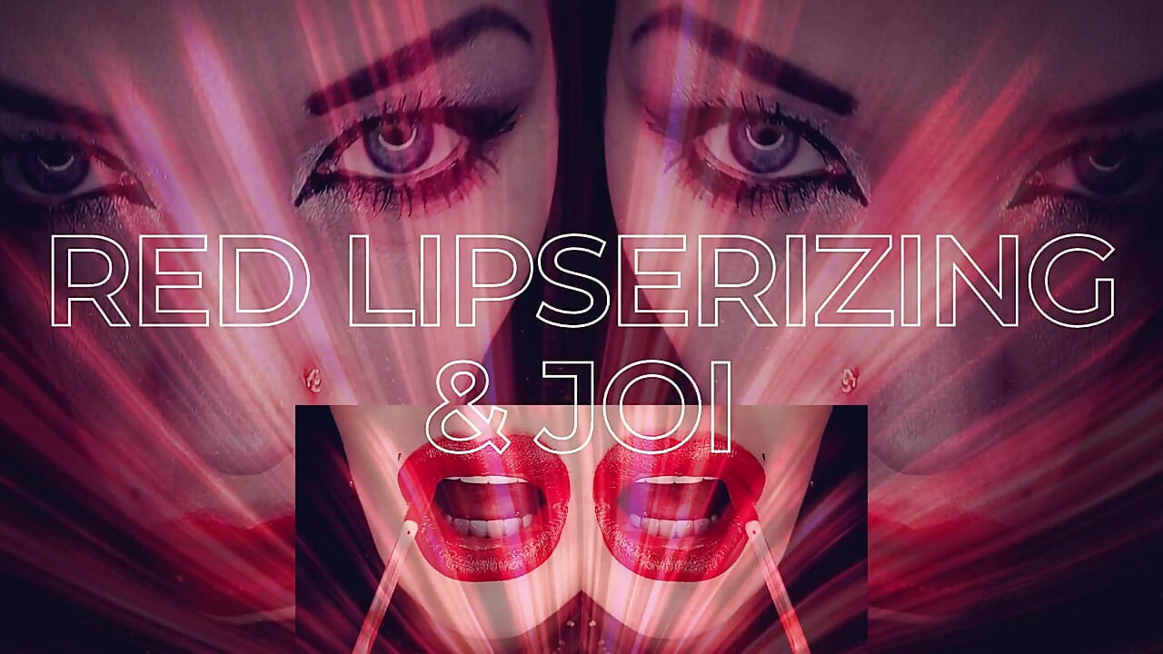 Μαγευτικό ASMR! Κόκκινο Lipserizing με JOI!