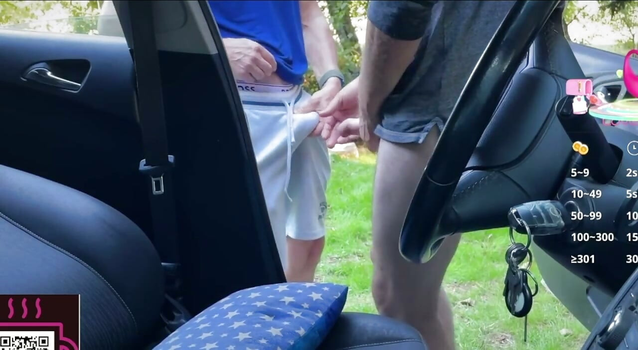 Open Door Car Blowjob in the Park