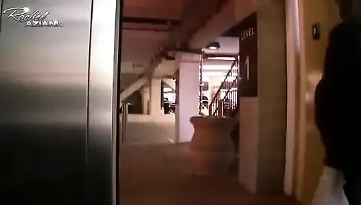 Rachel masturbates outdoors