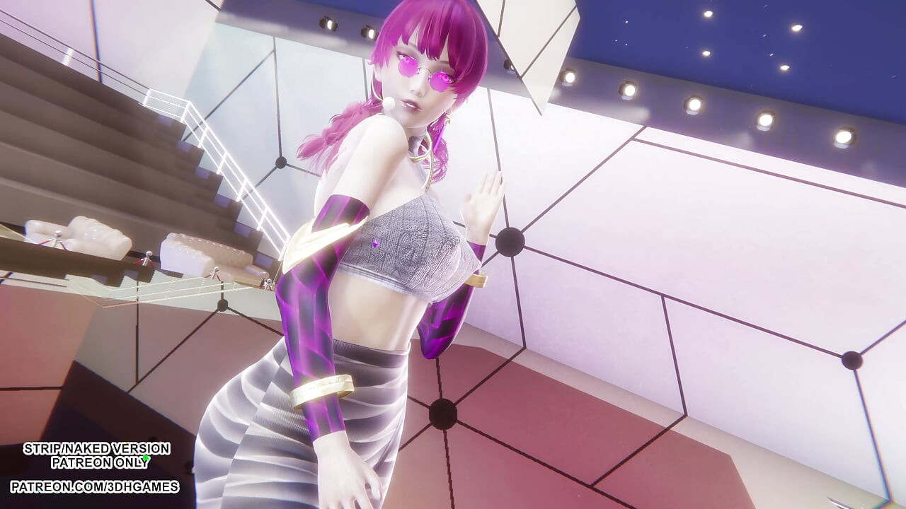 MMD MAMAMOO - Evelynn la nuit star sexy, Kpop, danse de la Ligue des légendes, hentai, non censuré, 4K 60FPS