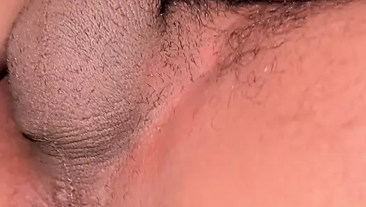 Beautiful hippie with a hairy pussy getting doggy-styled, she loves my b...