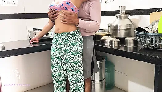 Komal wasn't cooking kitchen food, she was fucked from behind.
