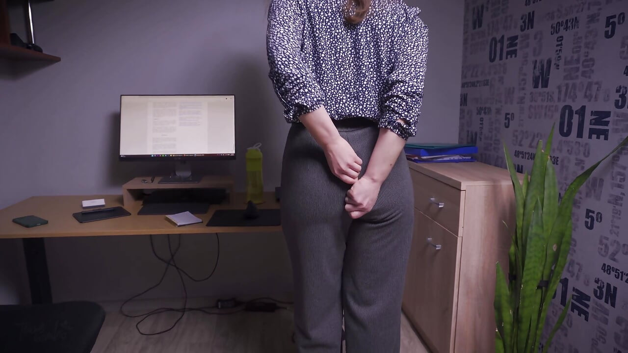 Office Tease Turned Into Split Pants Disaster