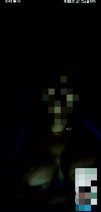 I saw it by video calling.