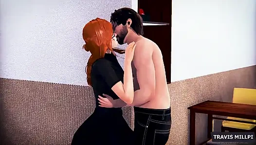 Naughty Redhead Stepmom's Lingerie Desires