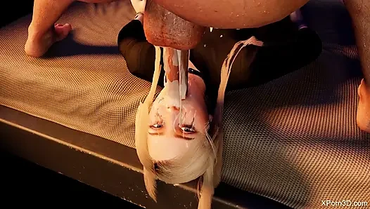 Bdsm bondage porno 3d - cewek semok rambut pirang nyepong kontol sampai dientot di muka