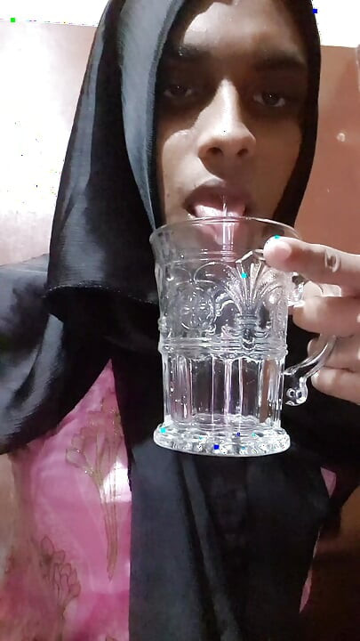 Asian sissy hijabi masterbation  fingering and spitt fetish