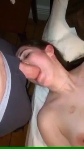 White girl sucking and vibrating