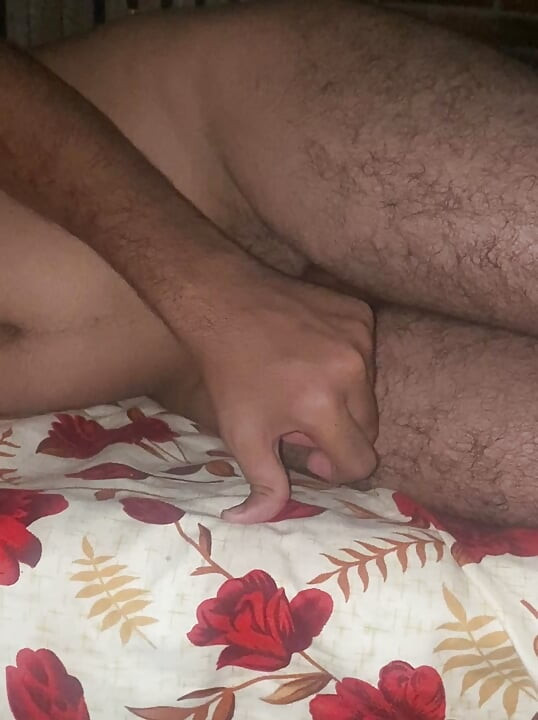 Massage dick hard enjoy guy