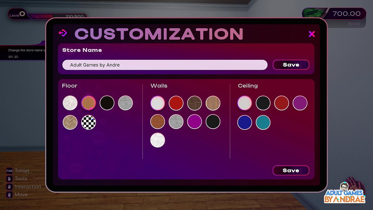 Love Shop Simulator rozgrywka część 1 - rozpoczęcie własnego sklepu