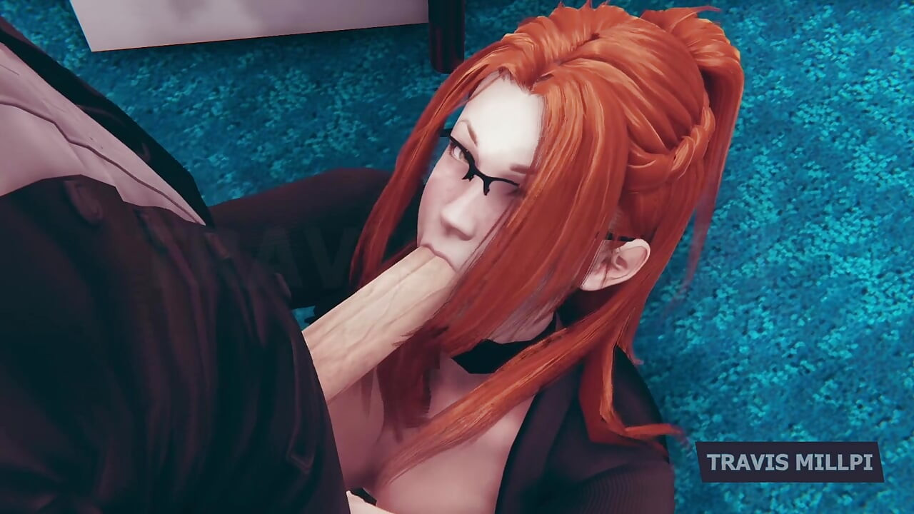 Hot Redhead Secretary Gets Bent Over the Desk in the Middle of Office Hours 3D Hentai Animation