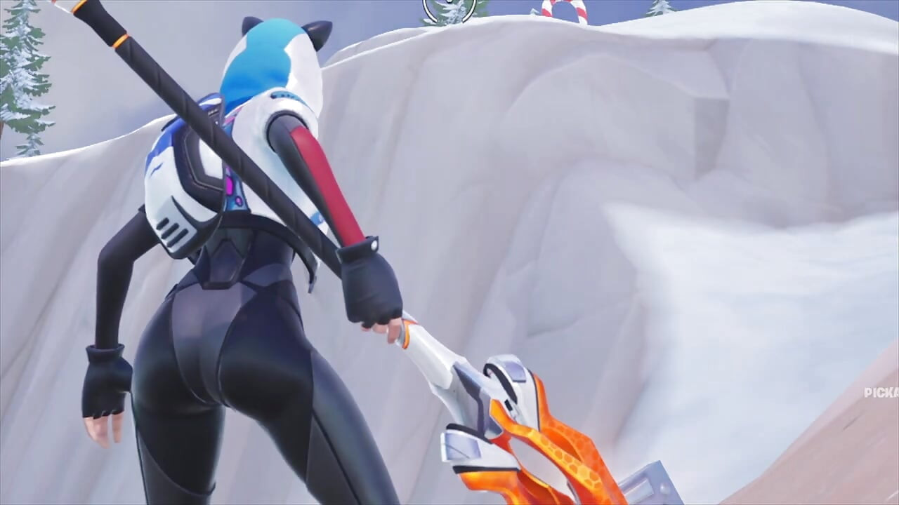 Fortnite-mädchen machen mann zur sprengung