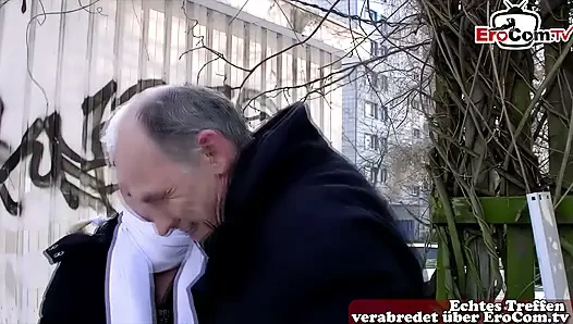 German girl next door is persuaded to have sex by grandpa